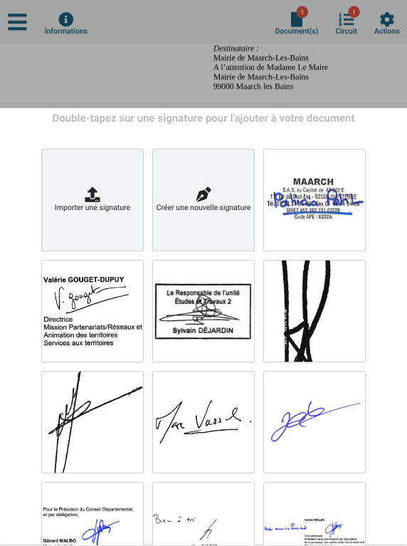 Mes signatures