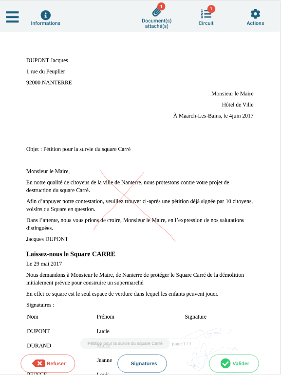 Saisie annotation